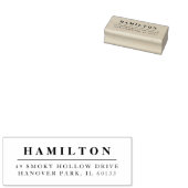 Klassieke familie Monogram retour adres stempel (Gestempeld)