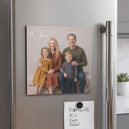 Klassieke familiefoto op maatgemaakte magnetische 