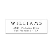 Klassieke familienaam elegant bruiloft  zelfinktende stempel (Design)