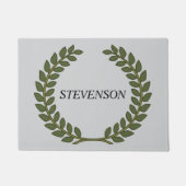Klassieke familienaam Green Laurel Deurmat (Voorkant)