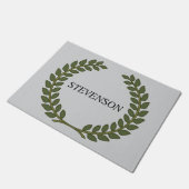 Klassieke familienaam Green Laurel Deurmat (Schuin)