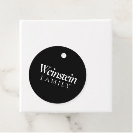 Klassieke familienaam Purim Bedankjes Labels