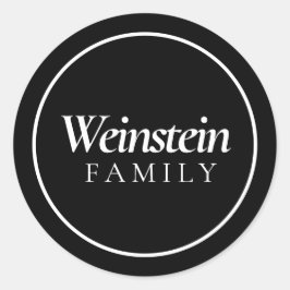 Klassieke familienaam Purim sticker