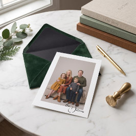 Klassieke familieportret aangepaste ansichtkaart briefkaart