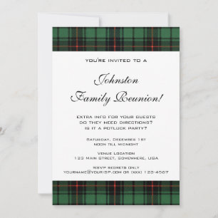 Klassieke Familiereünie, Tartan Davidson Patroon Kaart
