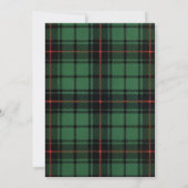Klassieke Familiereünie, Tartan Davidson Patroon Kaart (Achterkant)