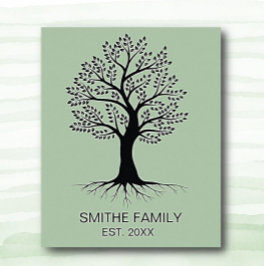 Klassieke Family Tree Poster Wall Art