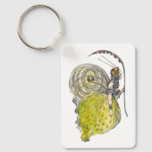 Klassieke fantasie vlinderfee met vleugels sleutelhanger (Voorkant)