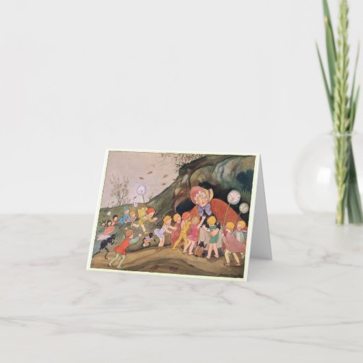 Klassieke Fantasievolle Kinderbos Bedankkaart (Voorkant)