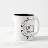 Klassieke Farmhouse Coffee Tweekleurige Koffiemok (Voorkant rechts)