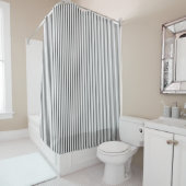 Klassieke Farmhouse  Ticking Stripe Bathroom Douchegordijn (In situ)
