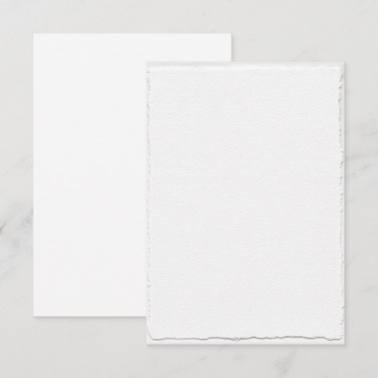 Klassieke Faux-Deckle Edge Sjabloon RSVP-kaarten (Voorkant / Achterkant)