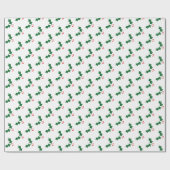 Klassieke feestdag — Elegant kerstwit Cadeaupapier (Vlak)