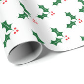 Klassieke feestdag — Elegant kerstwit Cadeaupapier (Rol Hoek)