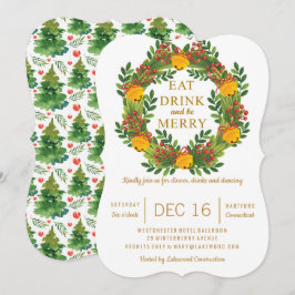 Klassieke feestdag met kerstboom kaart