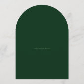 Klassieke feestdag Poinsettia kransboog Kaart (Achterkant)