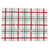 Klassieke feestdag rood en groen groot cadeauzakje (Achterkant)