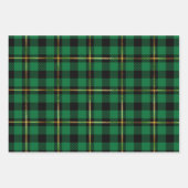 Klassieke feestdag, rood, groen met kerstmis eenvo inpakpapier vel (Voorkant 3)