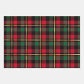 Klassieke feestdag, rood, groen met kerstmis eenvo inpakpapier vel (Voorkant 2)