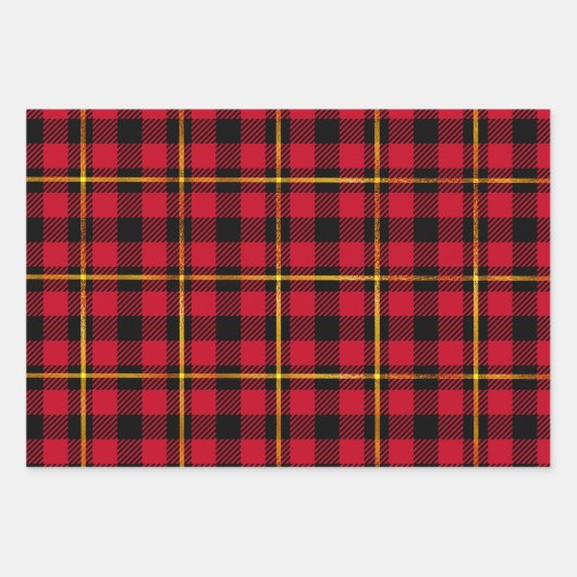 Klassieke feestdag, rood, groen met kerstmis eenvo inpakpapier vel (Voorkant)