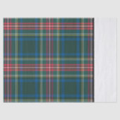 Klassieke feestdag Tartan met kerstcadeaus Tissuepapier (Voorkant)