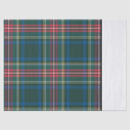 Klassieke feestdag Tartan met kerstcadeaus Tissuepapier