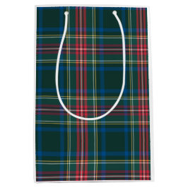 Klassieke feestdag Tartan Pset Preppy Kerstmis Medium Cadeauzakje