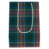 Klassieke feestdag Tartan Pset Preppy Kerstmis Medium Cadeauzakje (Achterkant)