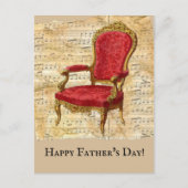 Klassieke feestdag voor verblindende beige vel muz briefkaart (Voorkant)