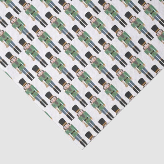 Klassieke Feestdagen Green Nutcracker Speelgoed So Tissuepapier (Detail)