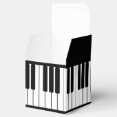Klassieke feestdoos voor piano-toetsenbord bedankdoosjes (Geopend)