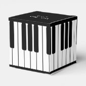 Klassieke feestdoos voor piano-toetsenbord bedankdoosjes (Achterkant)