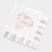 Klassieke feestelijke elegante Quinceanera 15e par Folie Servetten (Links)