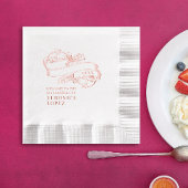 Klassieke feestelijke elegante Quinceanera 15e par Folie Servetten