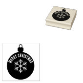 Klassieke feestelijke kerstversiering rubberstempel (Gestempeld)