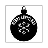Klassieke feestelijke kerstversiering rubberstempel (Afrduk)
