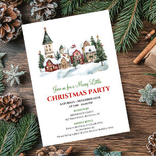 Klassieke feestelijke stads Kerstparty diner uitno Kaart