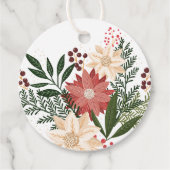 Klassieke Feestelijke Winter Tuin Kerstcadeau Bedankjes Labels (Voorkant)