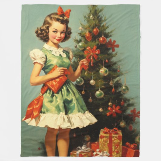 Klassieke Feesten Kerstdeken Fleece Deken (Voorkant)