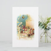 Klassieke feiletten briefpapier (Staand voorkant)