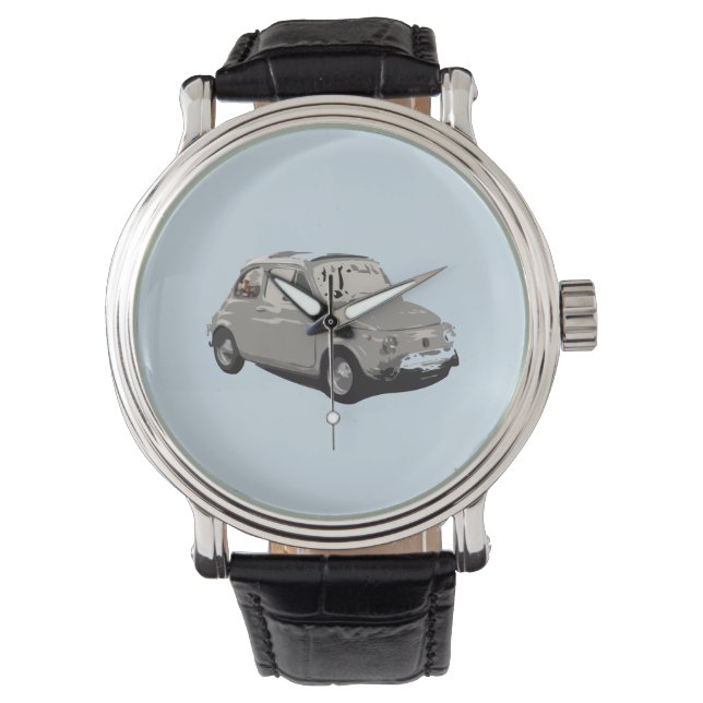 Klassieke fiat 500 horloge (Voorkant)
