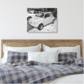 KLASSIEKE FIAT 500  KLASSIEKE AUTO CANVAS AFDRUK (Insitu (Slaapkamer))