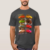 Klassieke Fiat 500-technicus T-shirt (Voorkant)
