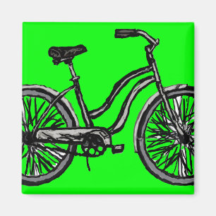 Klassieke fiets, lijntekenproducten magneet