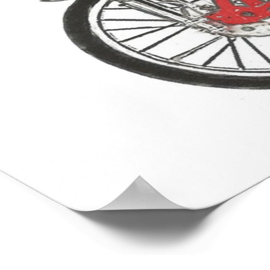 Klassieke fiets Schwinn Stingray banana: fietsen Poster (Hoek)