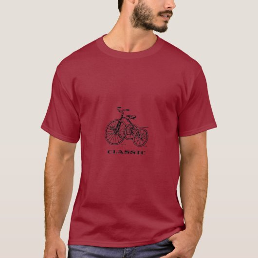 Klassieke fiets t-shirt (Voorkant)
