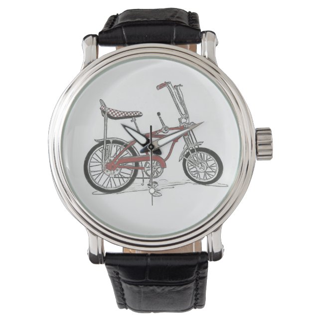 Klassieke Fietsstingray Schwinn oude school Horloge (Voorkant)
