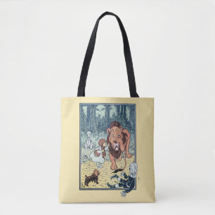 Klassieke figuren uit De Tovenaar van Oz, Gele Bak Tote Bag