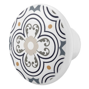 Klassieke fijne illustraties Spaans detail Middell Keramische Knop