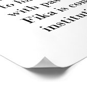 Klassieke Fika Definition koffie Zweden Poster (Hoek)